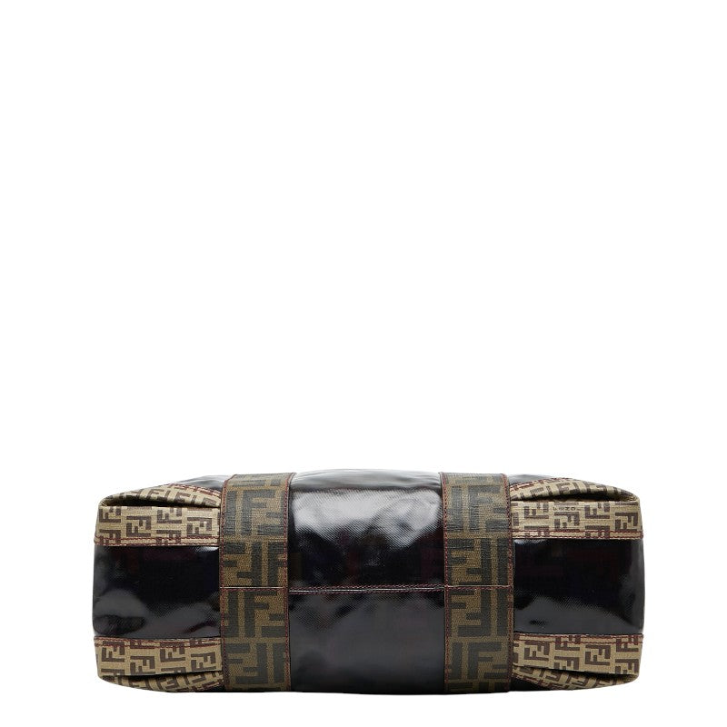 Fendi Zucca Patent Pvc Tote Bag
