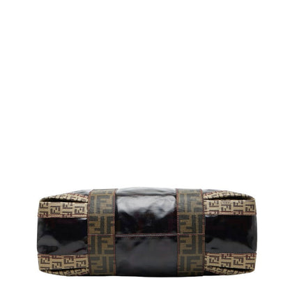 Fendi Zucca Patent Pvc Tote Bag