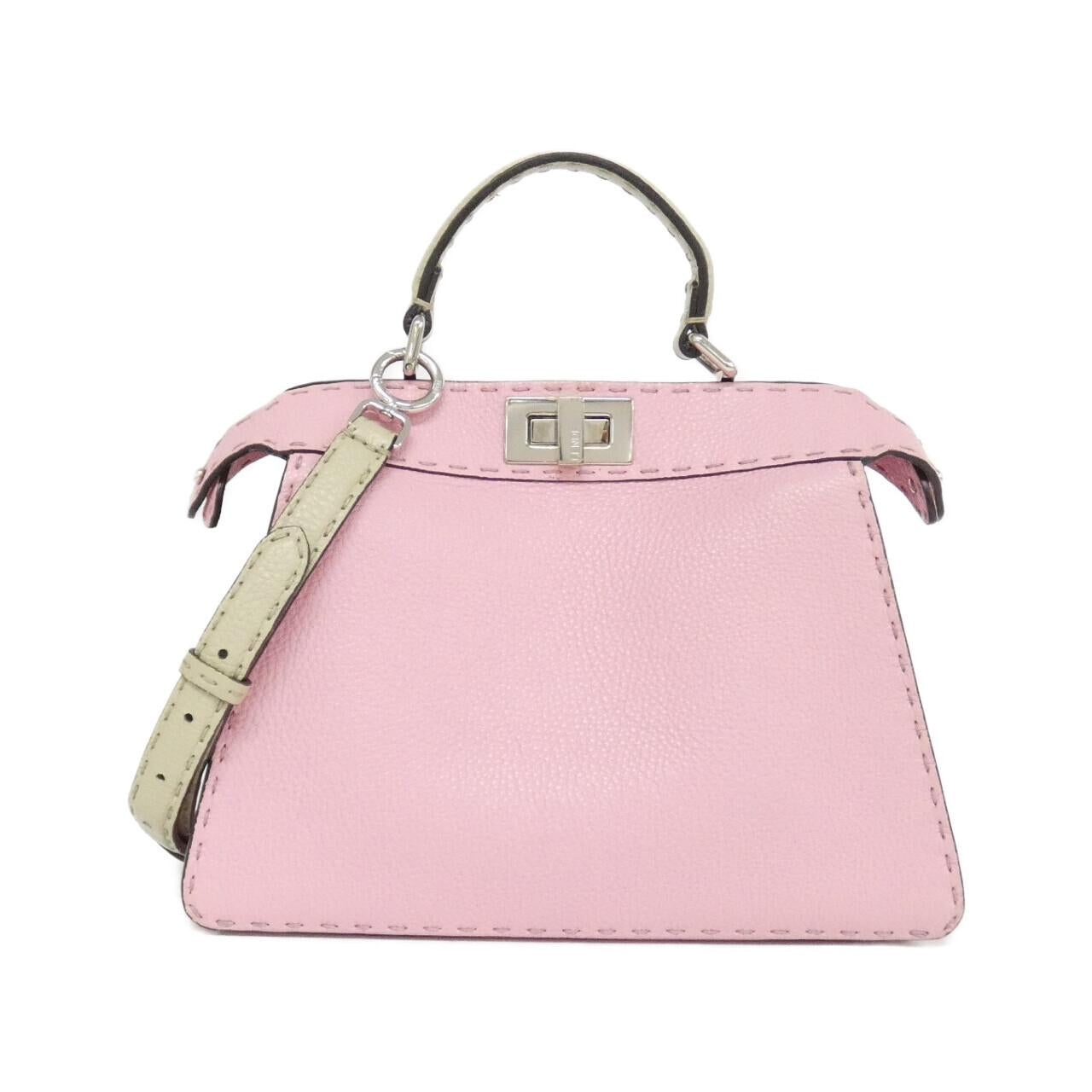 Fendi Peekaboo Leather Red Handbag Style 9