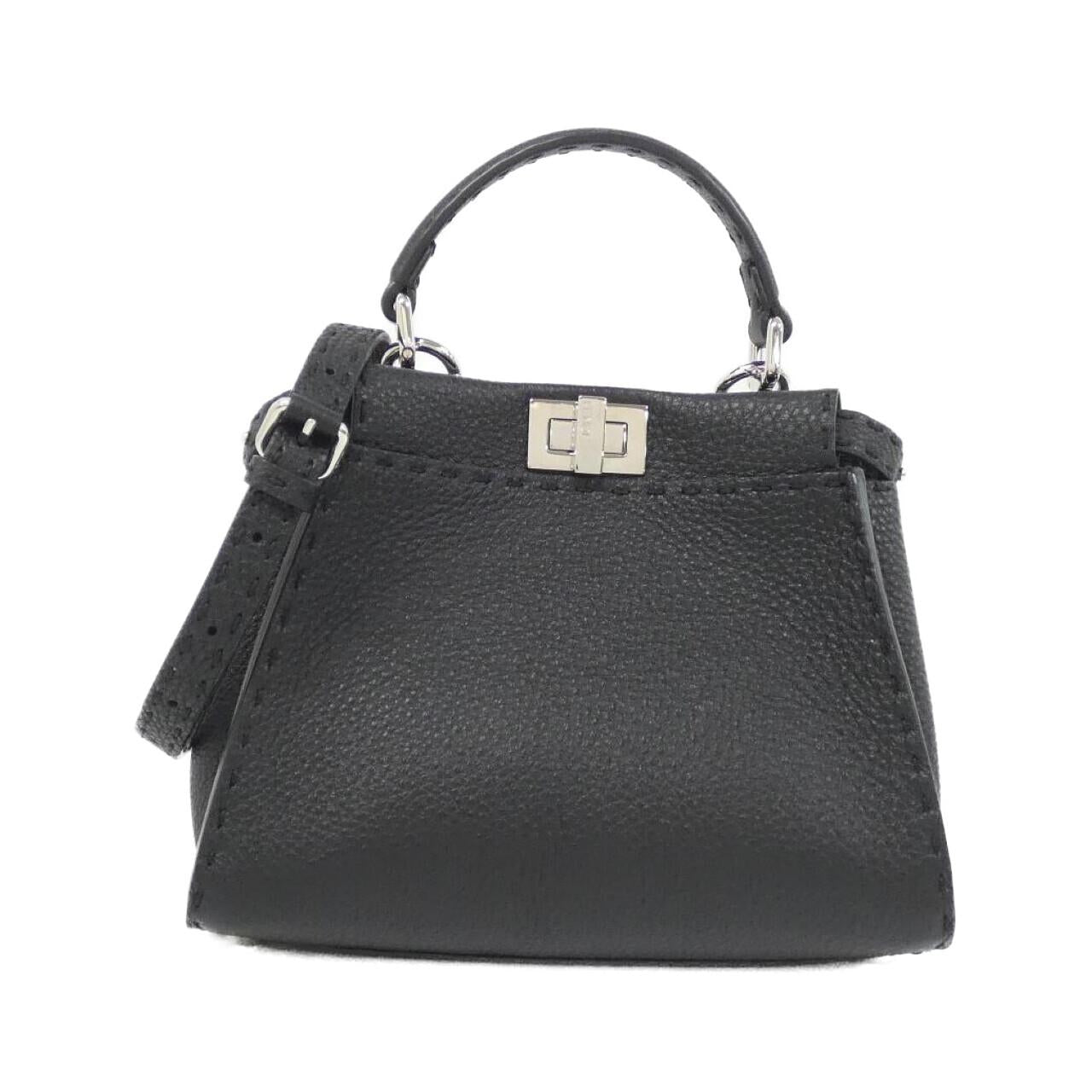 Fendi Peekaboo Leather Red Handbag Style 20