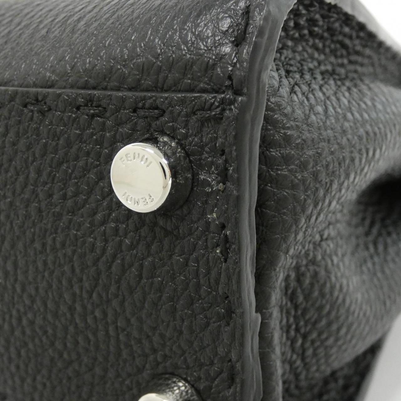 Fendi Peekaboo Leather Red Handbag Style 20