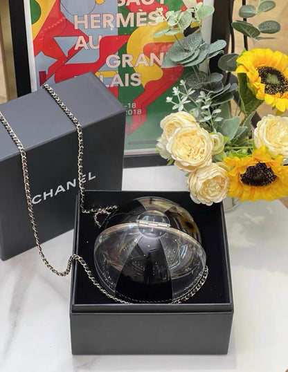 Chanel Leather Silver Shoulder Bag Leather
