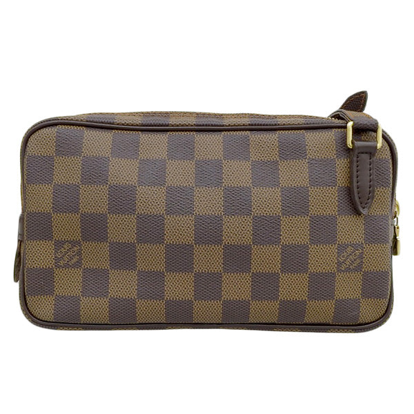 LOUIS VUITTON 2007 Made Canvas Damier Marly Bandouliere Brown