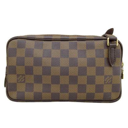 LOUIS VUITTON 2007 Made Canvas Damier Marly Bandouliere Brown
