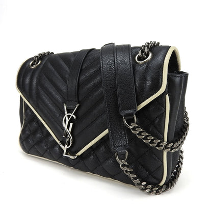 Saint Laurent Envelope Leather Shoulder Bag