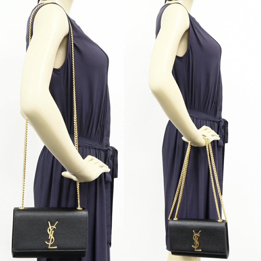 Saint Laurent Kate Grained Calfskin 2Way Shoulder Bag