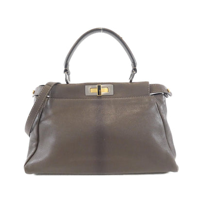 Fendi Peekaboo Leather Red Handbag Style 16