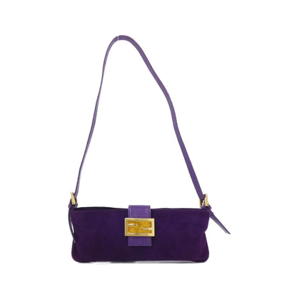 Fendi Luxury Suede Red Shoulder Bag