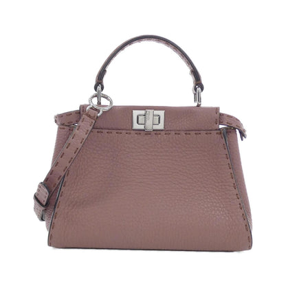 Fendi Peekaboo Leather Red Handbag Style 29