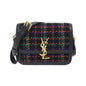 Saint Laurent Solferino Tweed Leather Shoulder Bag
