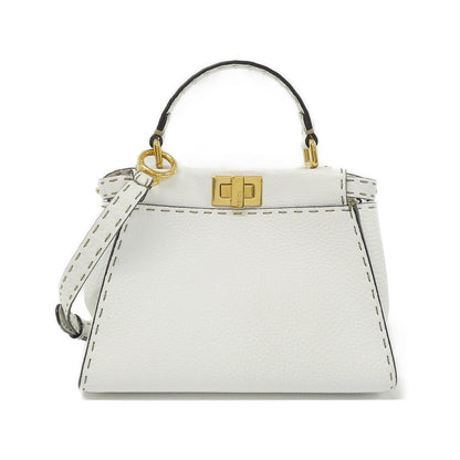 Fendi Peekaboo Leather Red Handbag Style 27