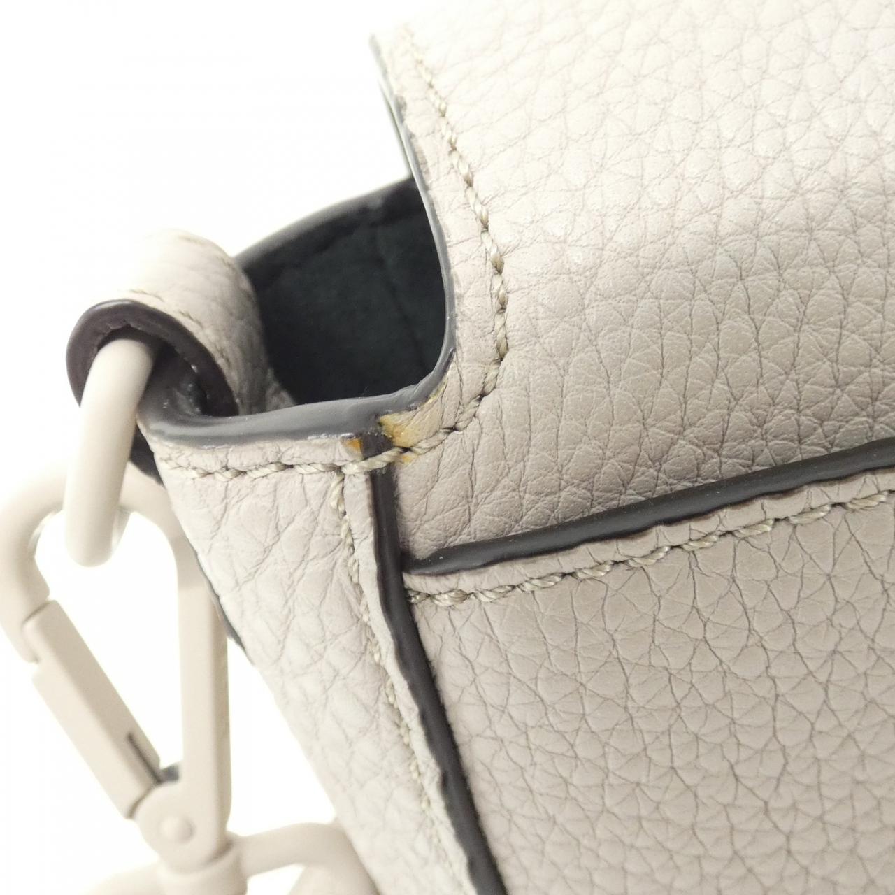 Fendi Baguette Messenger Leather Shoulder Bag