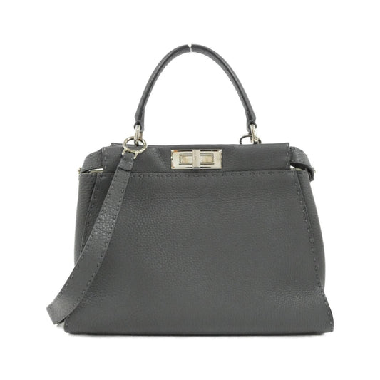 Fendi Peekaboo Leather Red Handbag Style 28