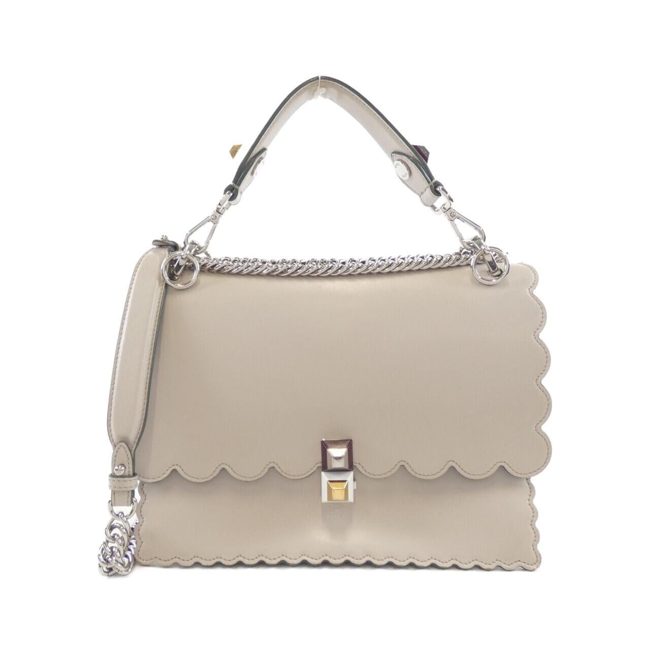 Fendi Kan I Leather Red Shoulder Bag