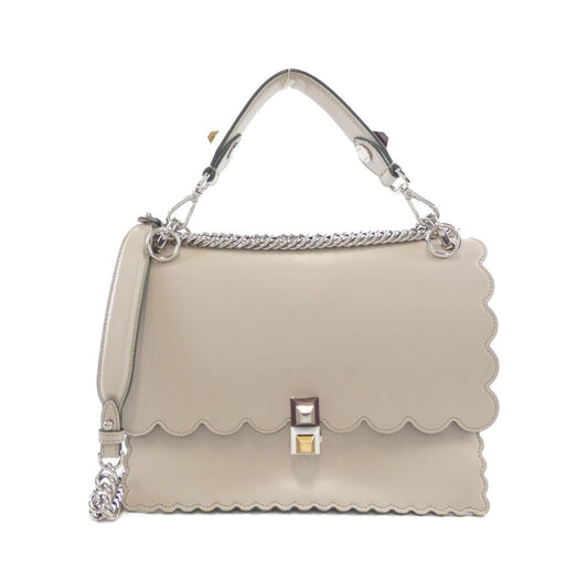Fendi Kan I Leather Red Shoulder Bag