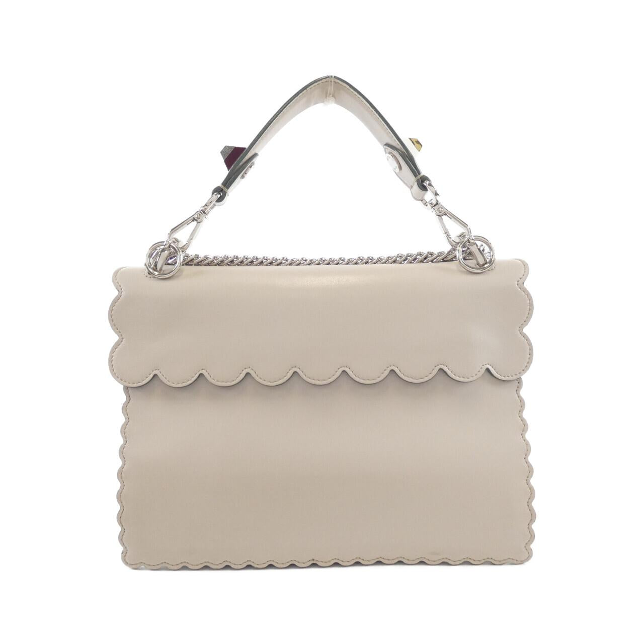 Fendi Kan I Leather Red Shoulder Bag