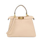 Fendi Peekaboo Leather Red Handbag Style 25