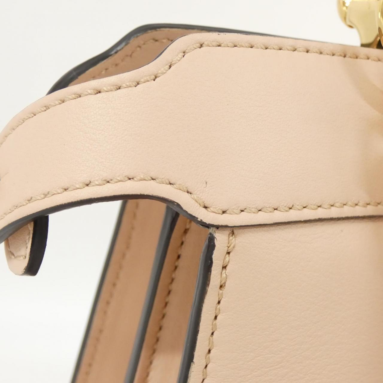 Fendi Peekaboo Leather Red Handbag Style 25