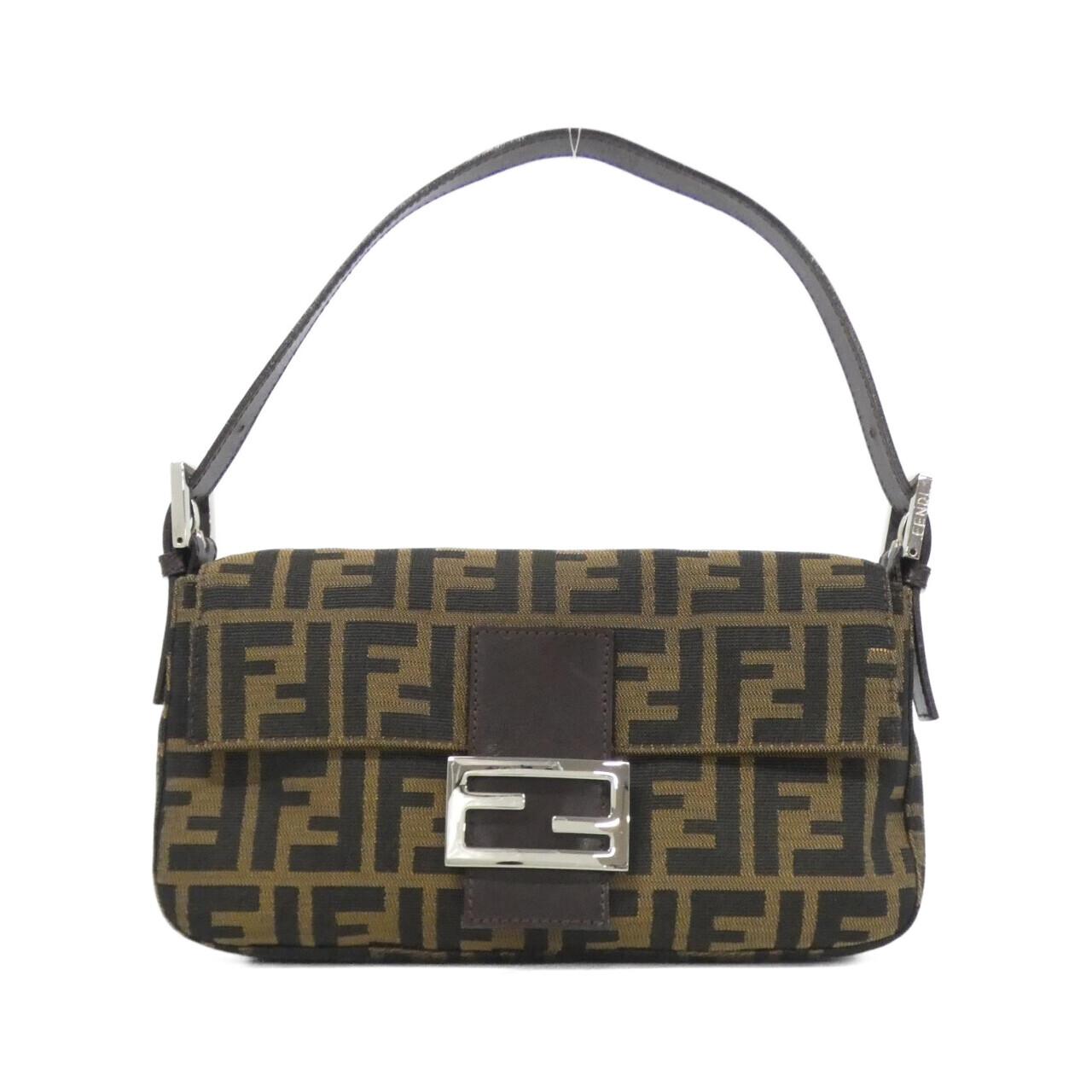 Fendi Baguette Canvas Red Shoulder Bag Style 53
