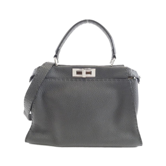 Fendi Peekaboo Leather Red Handbag Style 23