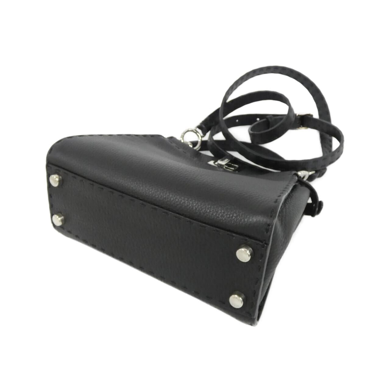 Fendi Peekaboo Leather Red Handbag Style 19