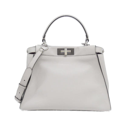 Fendi Peekaboo Leather Red Handbag Style 13