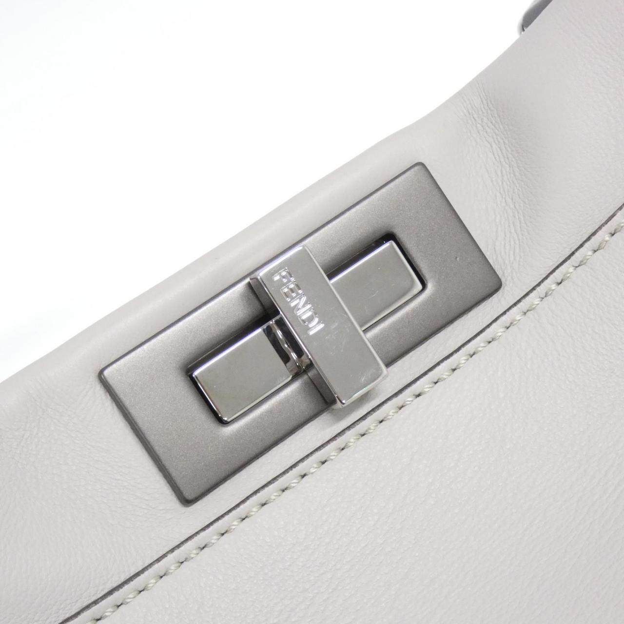 Fendi Peekaboo Leather Red Handbag Style 13