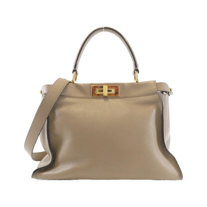 Fendi Peekaboo Leather Red Handbag Style 11