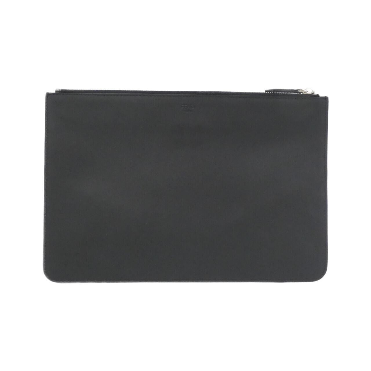 Fendi Luxury Leather Red Clutch Red