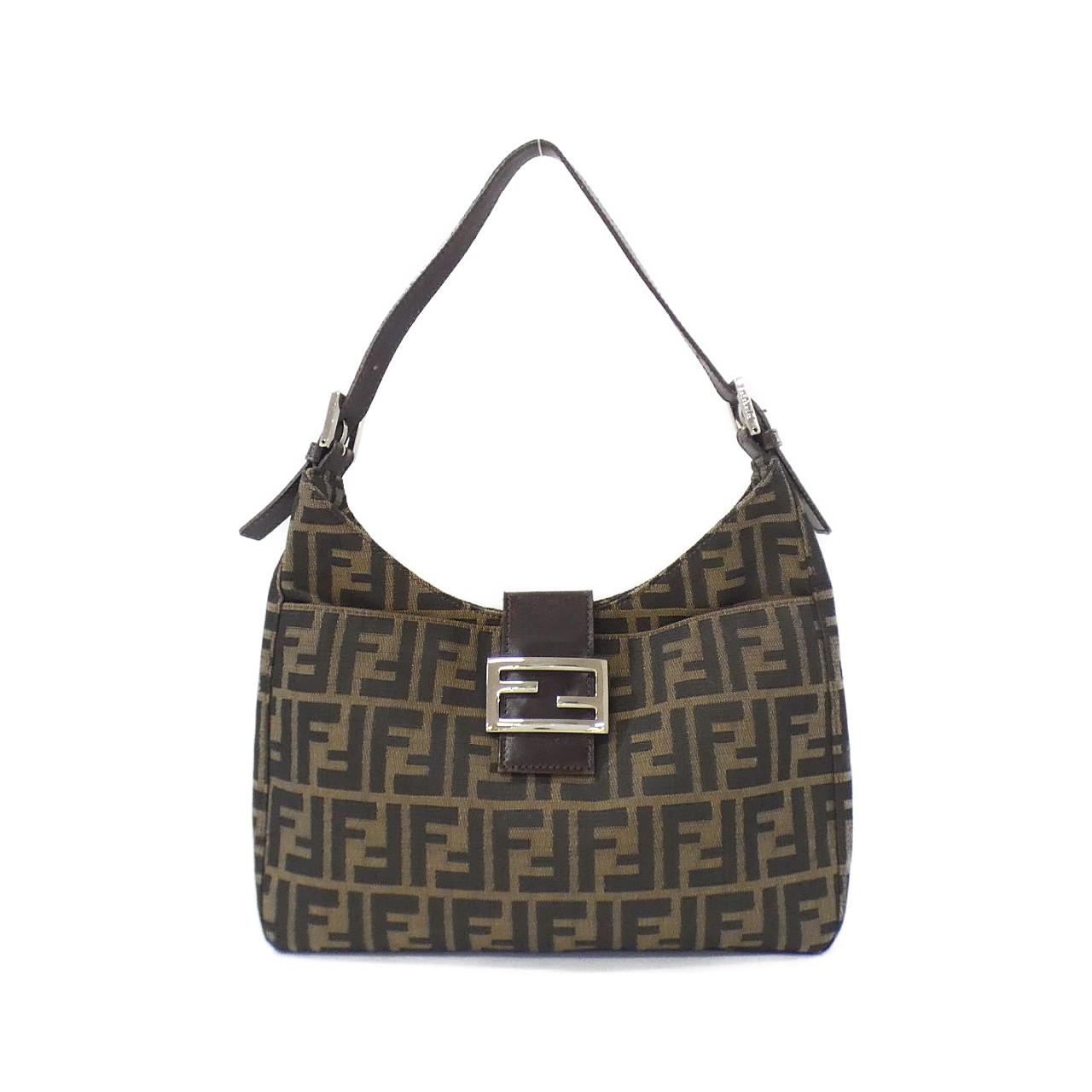 Fendi Luxury Canvas Red Shoulder Bag Style 53