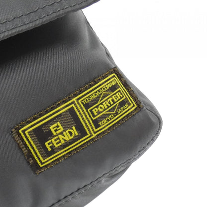 Fendi Zucca Canvas Leather Tote Bag
