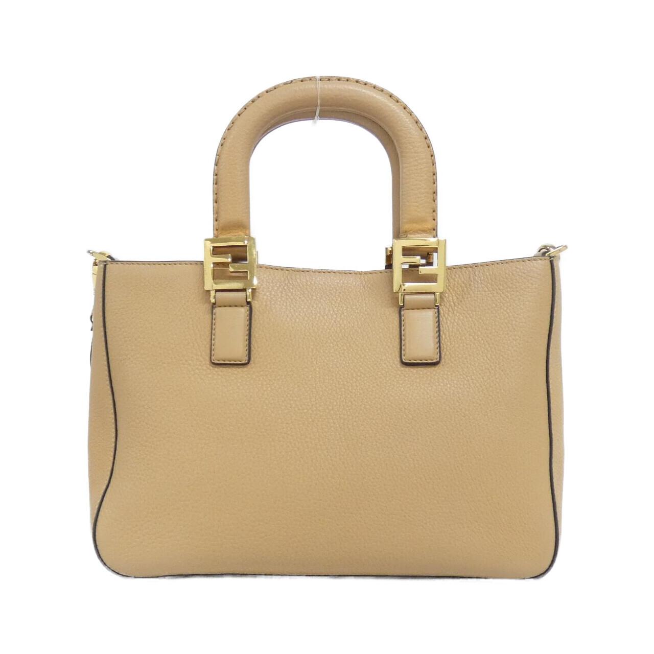 Fendi Tote Leather Red Tote Bag Style 13