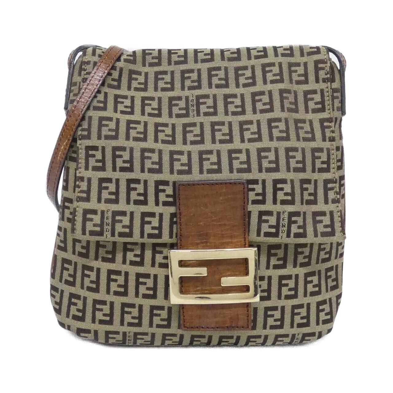 Fendi Luxury Canvas Red Shoulder Bag Style 44