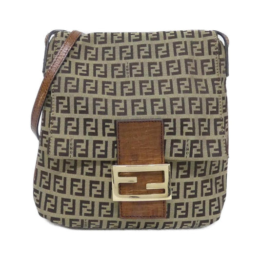 Fendi Luxury Canvas Red Shoulder Bag Style 44
