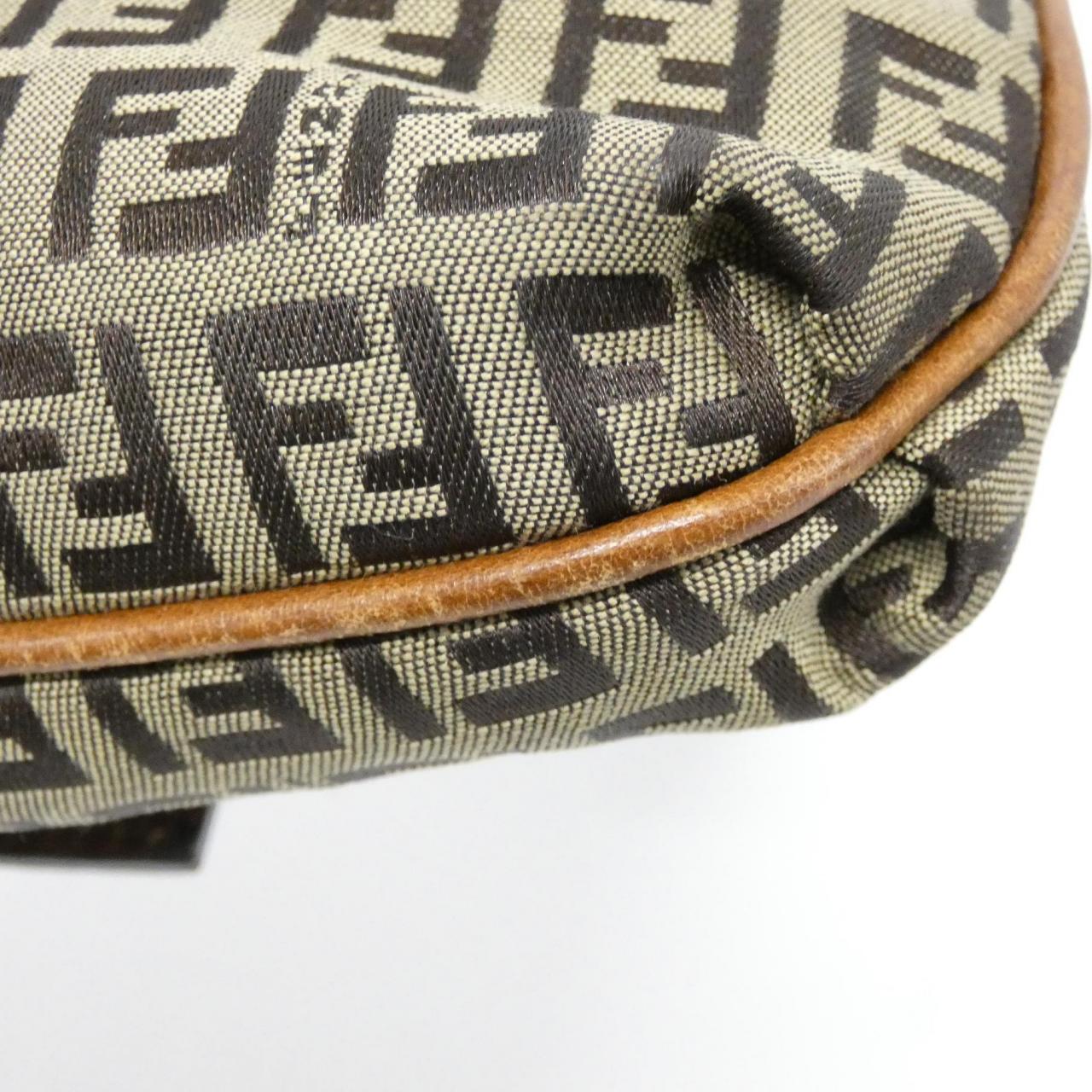 Fendi Luxury Canvas Red Shoulder Bag Style 44