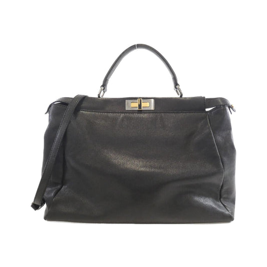 Fendi Peekaboo Leather Red Handbag Style 15