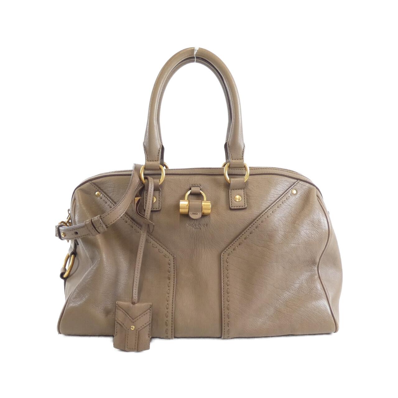 Yves Saint Laurent Weekly M Leather Boston Bag