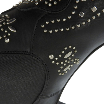 Saint Laurent Paris Studs Leather Short Boots