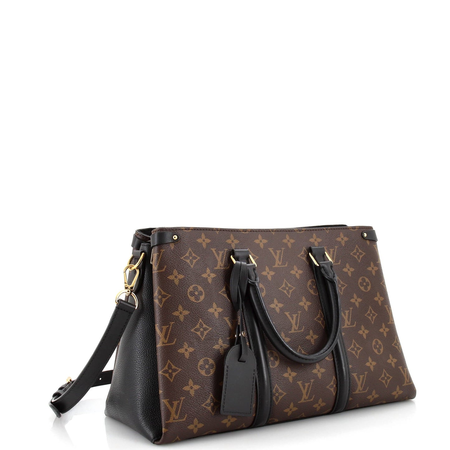 Louis Vuitton Soufflot Tote Monogram Canvas with Leather MM