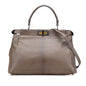 Fendi Peekaboo Leather Red Handbag Style 41