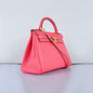 Luxury Hermes Kelly 32Cm Togo Leather Handbag 6108 Lip Pink Golden