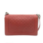Chanel Boy Leather Red Chain Shoulder Bag
