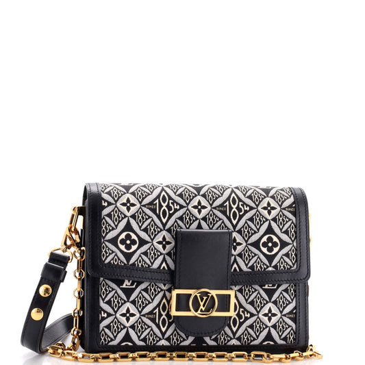 Louis Vuitton Dauphine Shoulder Bag Limited Edition Since 1854 Monogram Jacquard MM