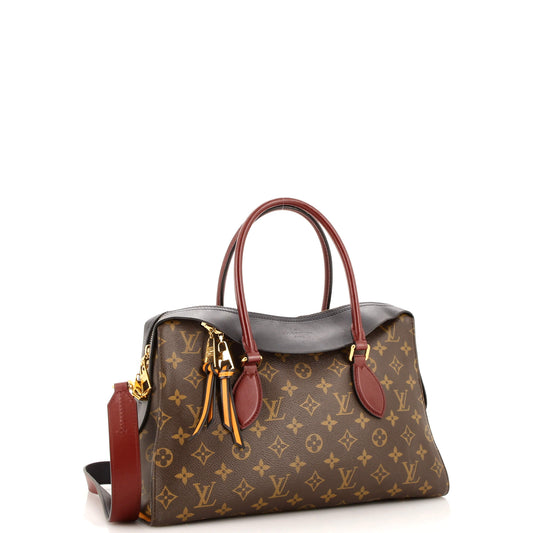Louis Vuitton Tuileries Handbag Monogram Canvas with Leather