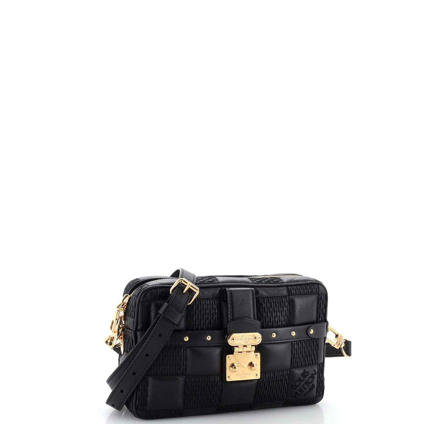 Louis Vuitton Troca Handbag Damier Quilted Lambskin PM
