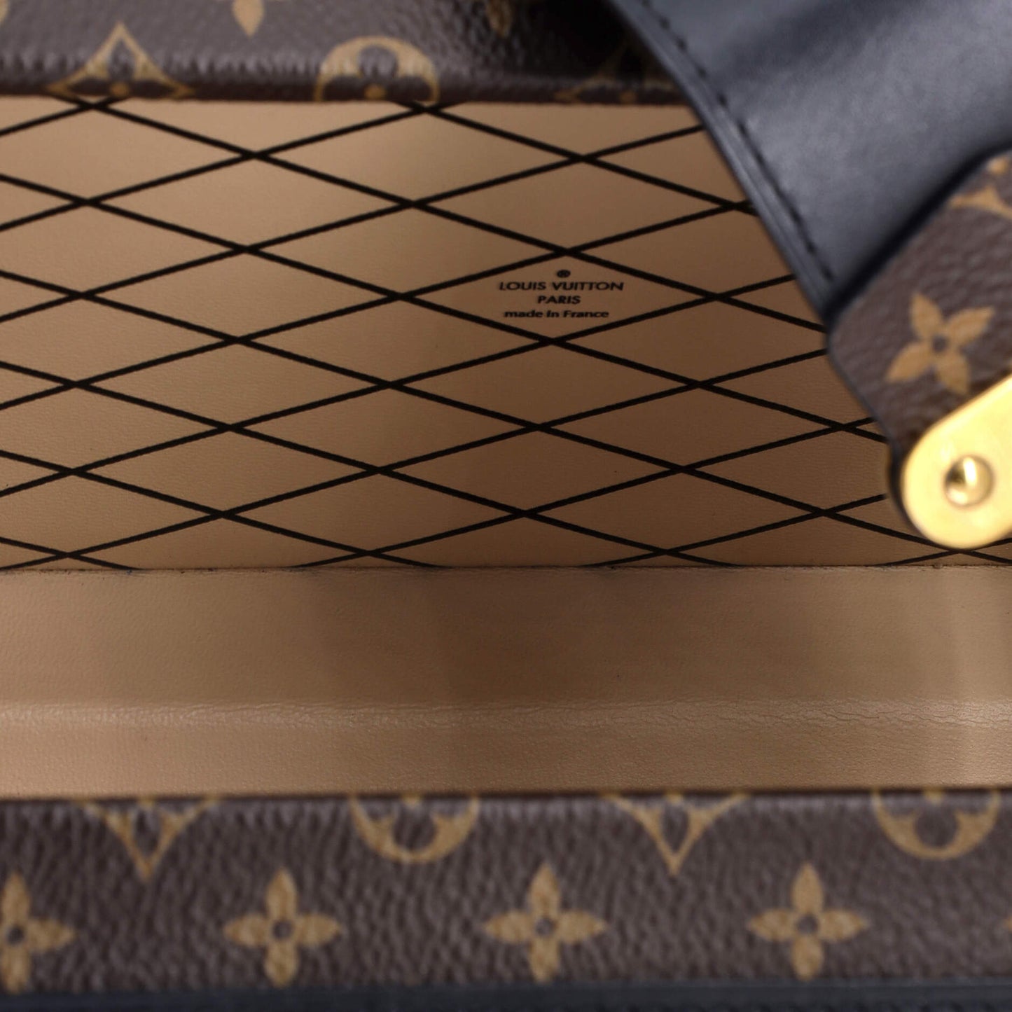 Louis Vuitton Petite Malle Handbag Monogram Canvas