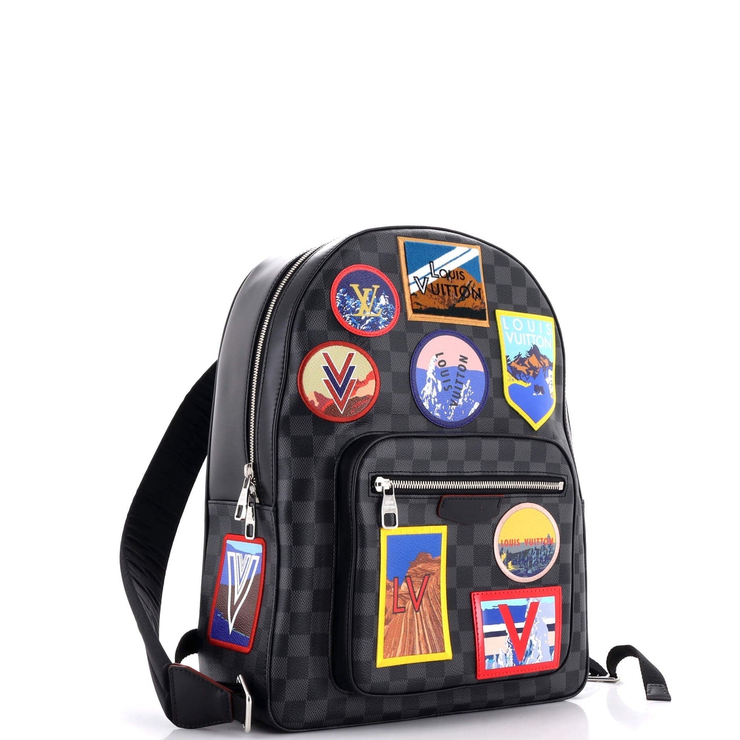 Louis Vuitton Josh Backpack Alps Patches Damier Graphite