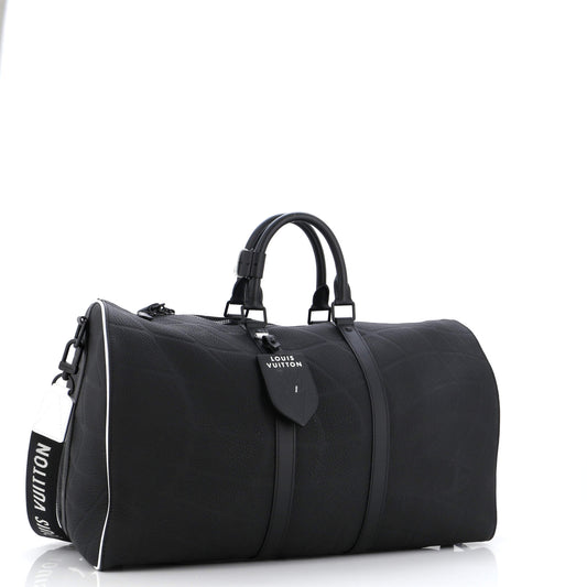 Louis Vuitton Keepall Bandouliere Bag Limited Edition FIFA World Cup Embossed Taurillon Leather 50