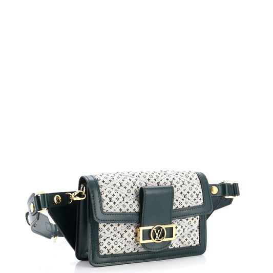 Louis Vuitton Dauphine Bumbag Malletage Monogram Denim