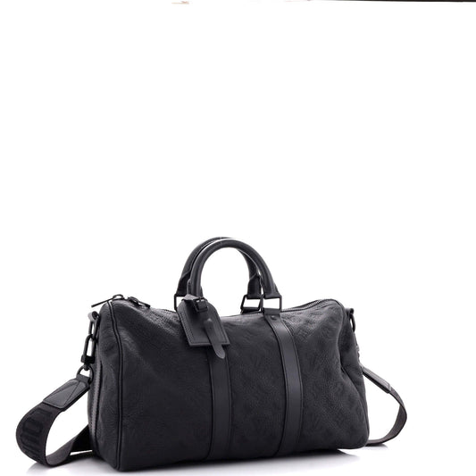 Louis Vuitton Keepall Bandouliere Bag Monogram Taurillon Leather 35